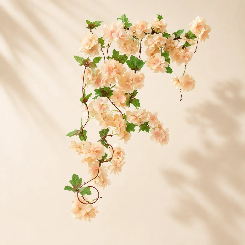 EVERIVELLE Artificial Cherry Blossom Vine Garland