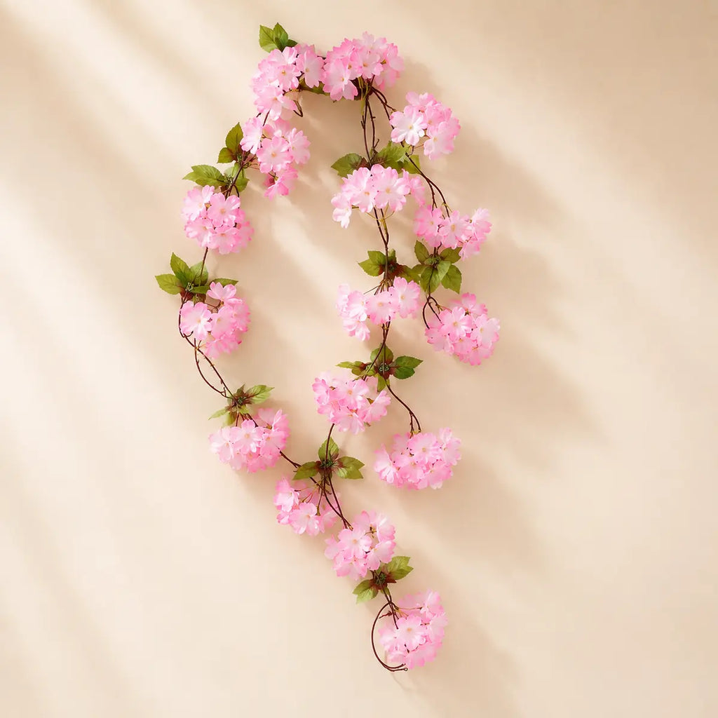 EVERIVELLE Artificial Cherry Blossom Vine Garland