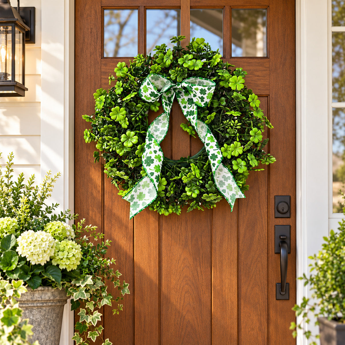 St. Patrick's Day Shamrock Bow Wreath Collection