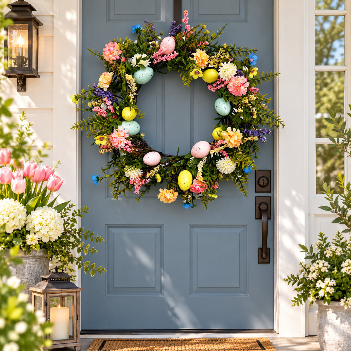 Easter Egg, Berry & Eucalyptus Wreath