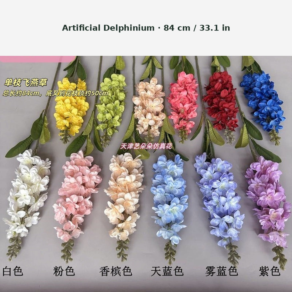 EVERIVELLE Single-Stem Artificial Delphinium Flower