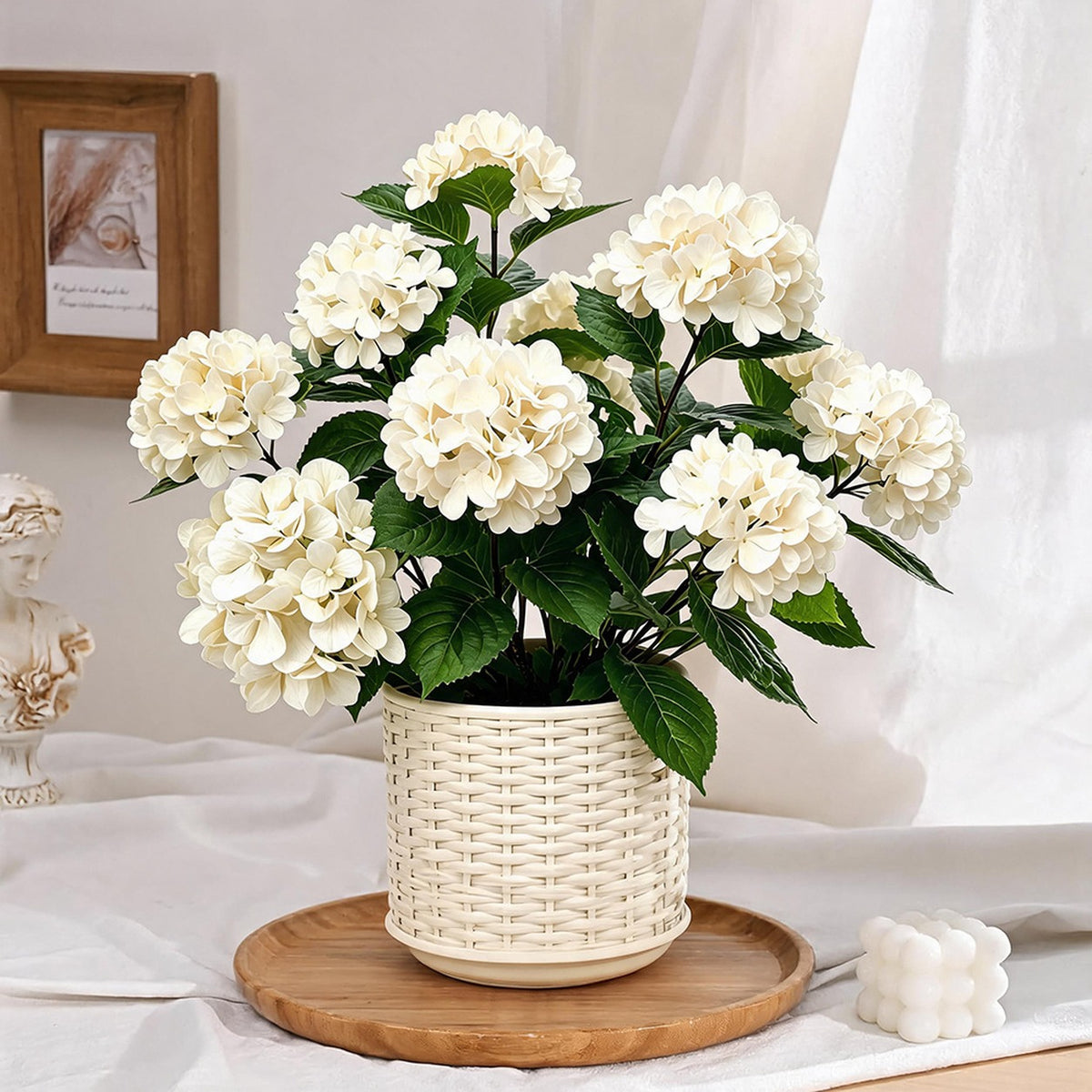 EVERIVELLE Artificial Hydrangea Floor Arrangement