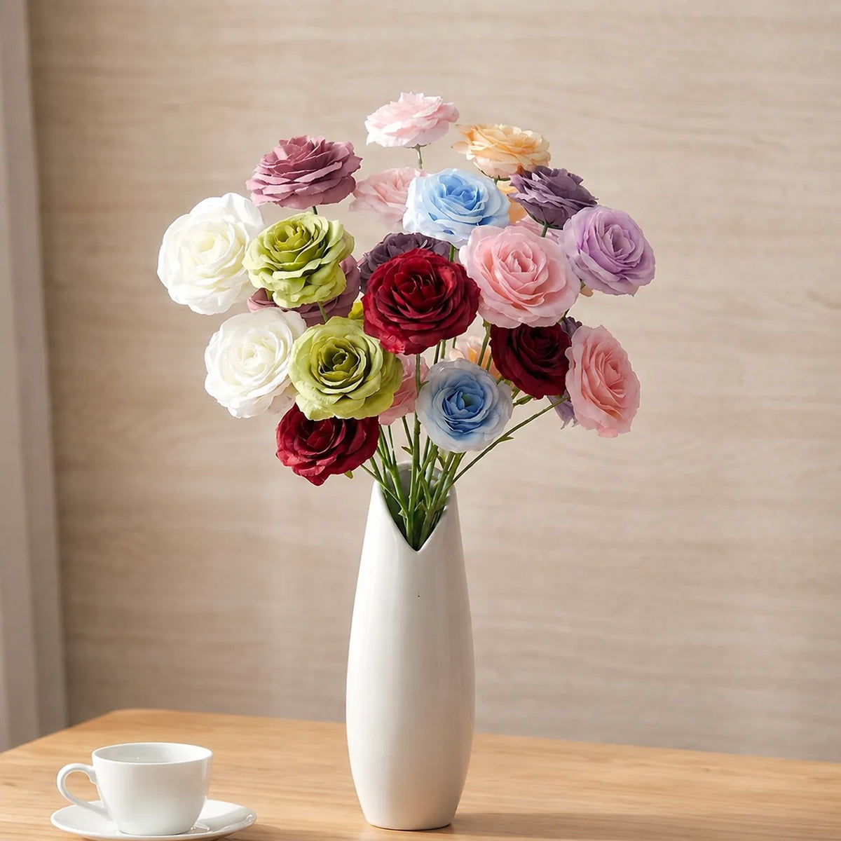 Artificial Spray Rose Stem   Realistic Floral Branch | EVERIVELLE artificial flowers and garden décor