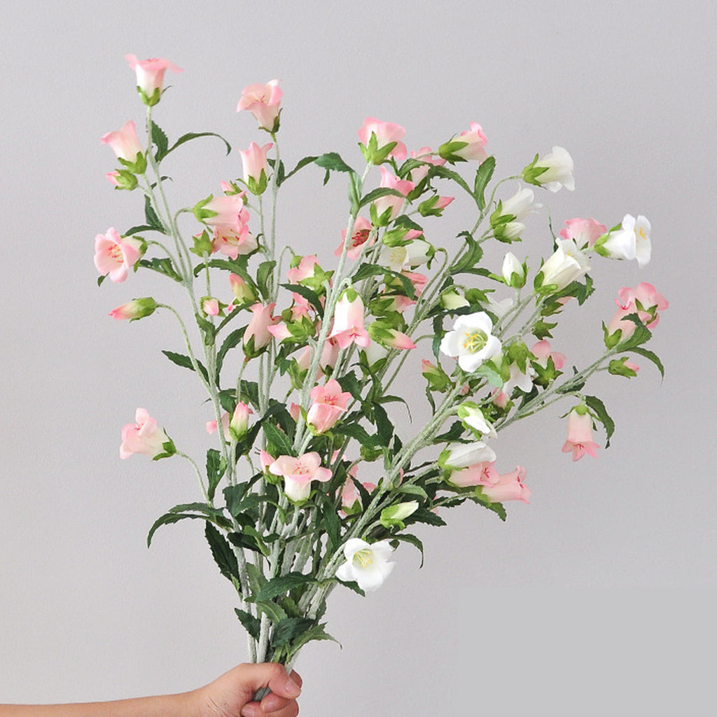 EVERIVELLE Flocked Artificial Bellflower Stem