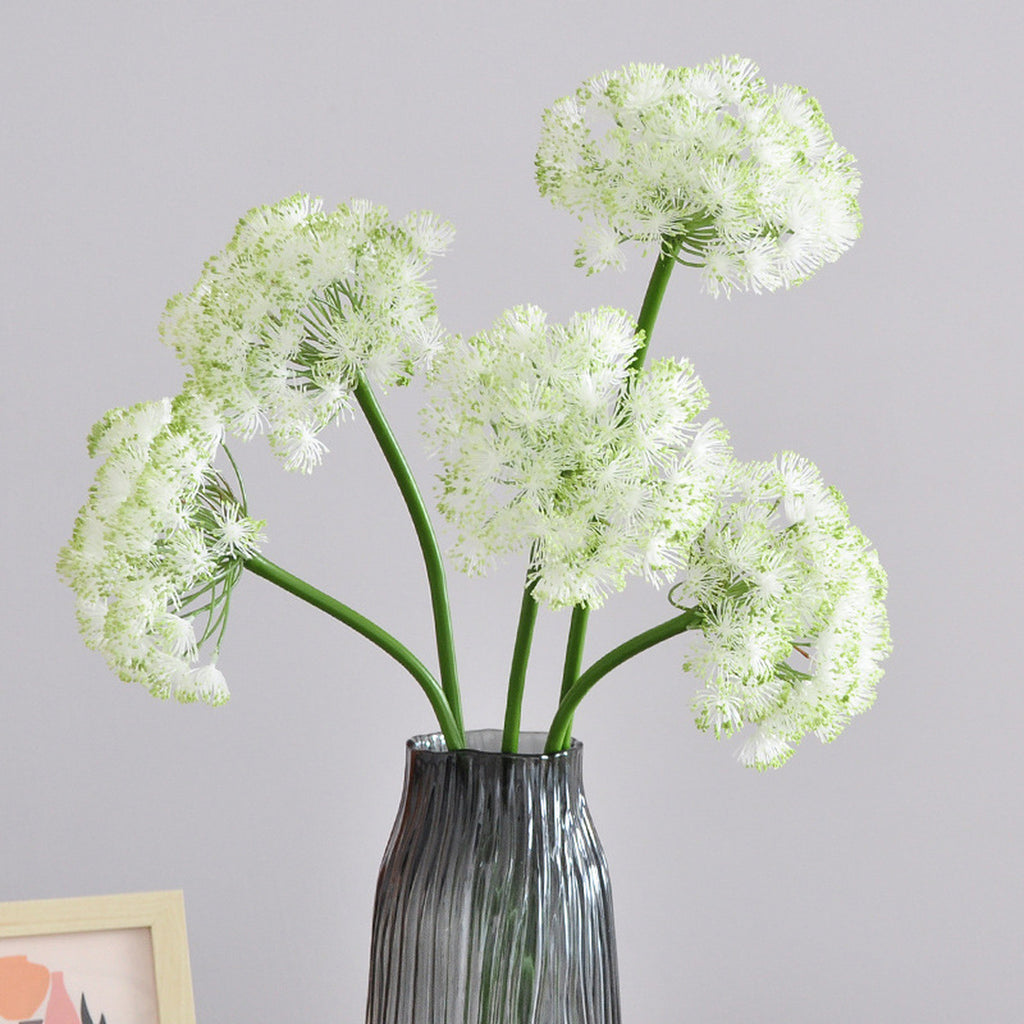 EVERIVELLE Artificial Allium Lace Flower Stem