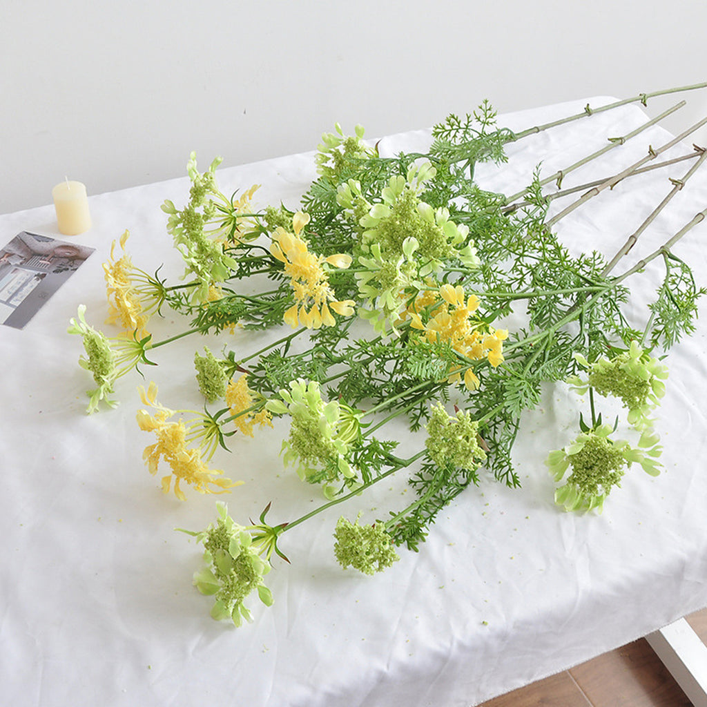 EVERIVELLE Four-Head Tall Artificial Lace Flower Stem