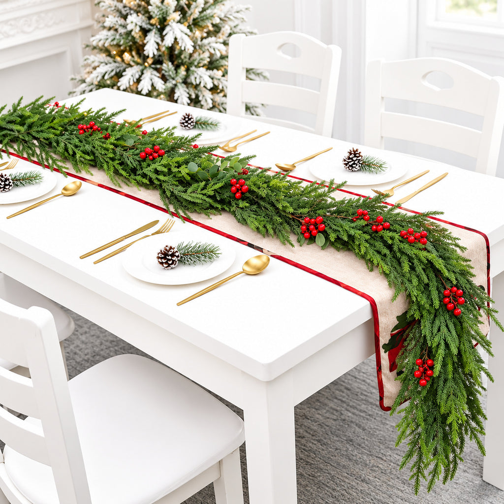 Christmas Cedar & Pine Garland Collection
