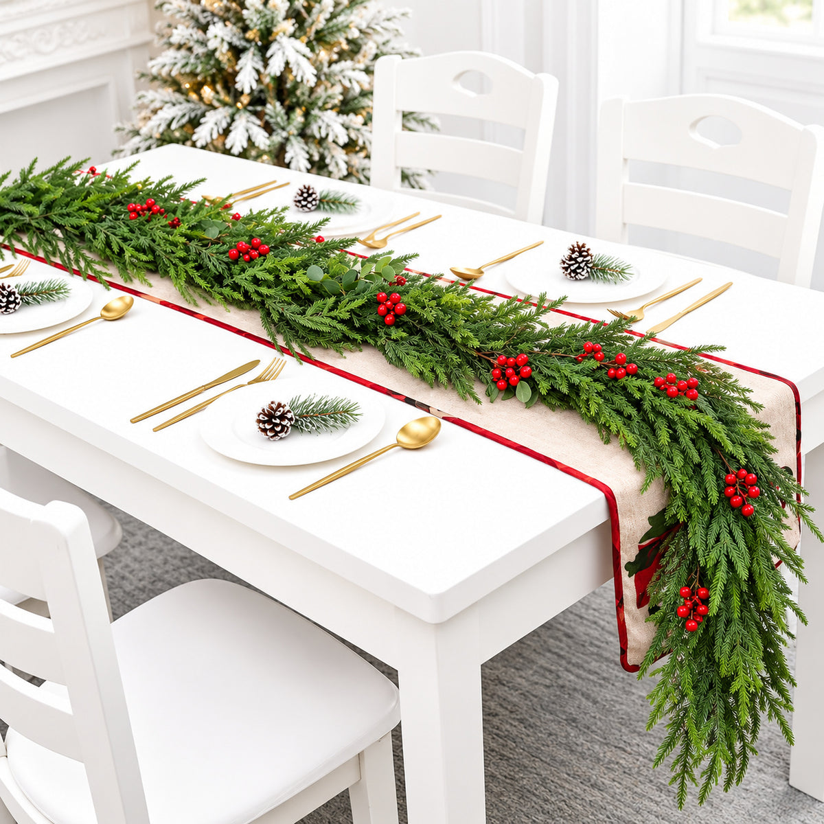 Christmas Cedar & Pine Garland Collection