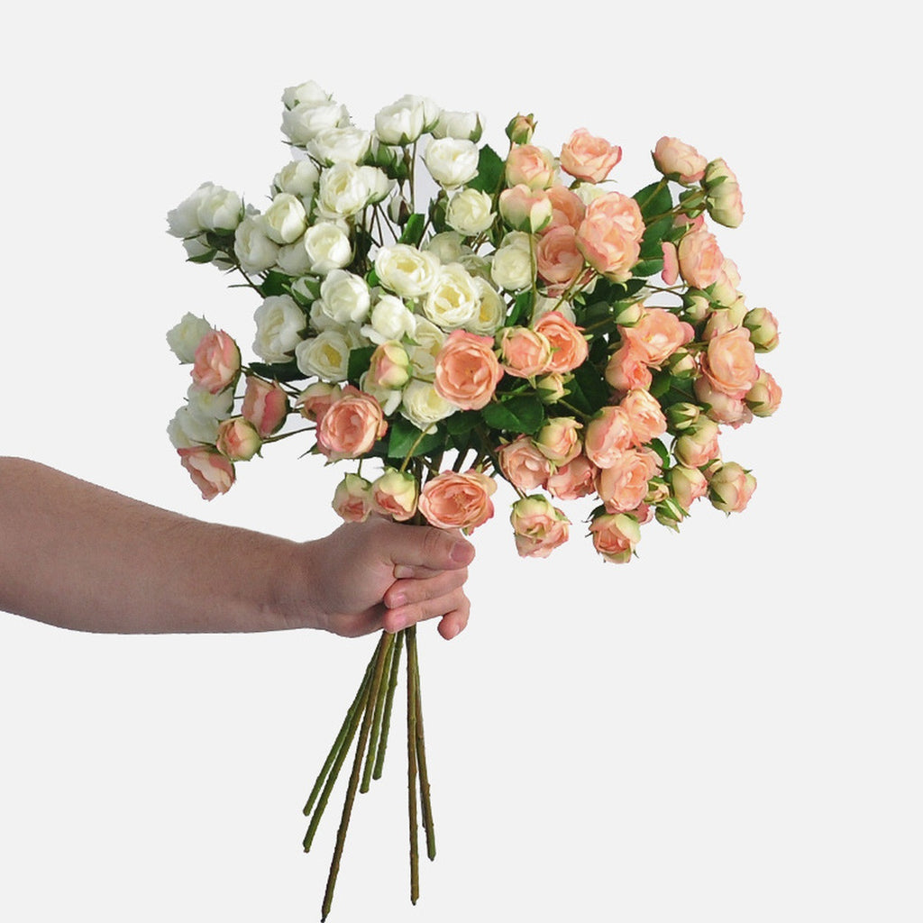 EVERIVELLE 17-Head Artificial Spray Rose Stem