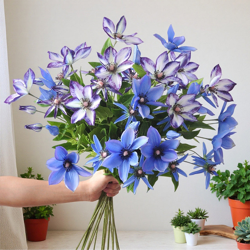 EVERIVELLE Artificial Clematis Flower Stem