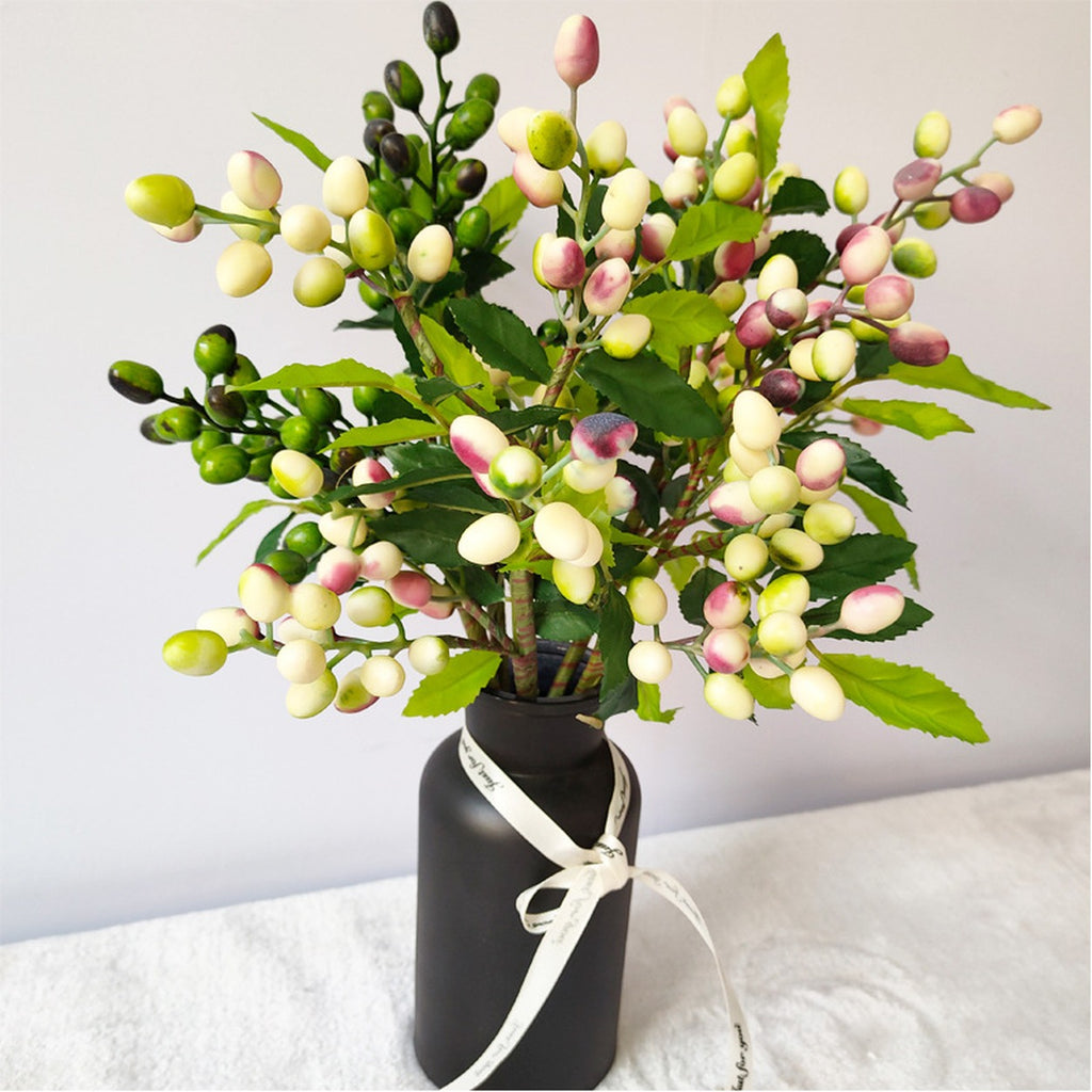 EVERIVELLE Artificial Berry & Olive Leaf Spray