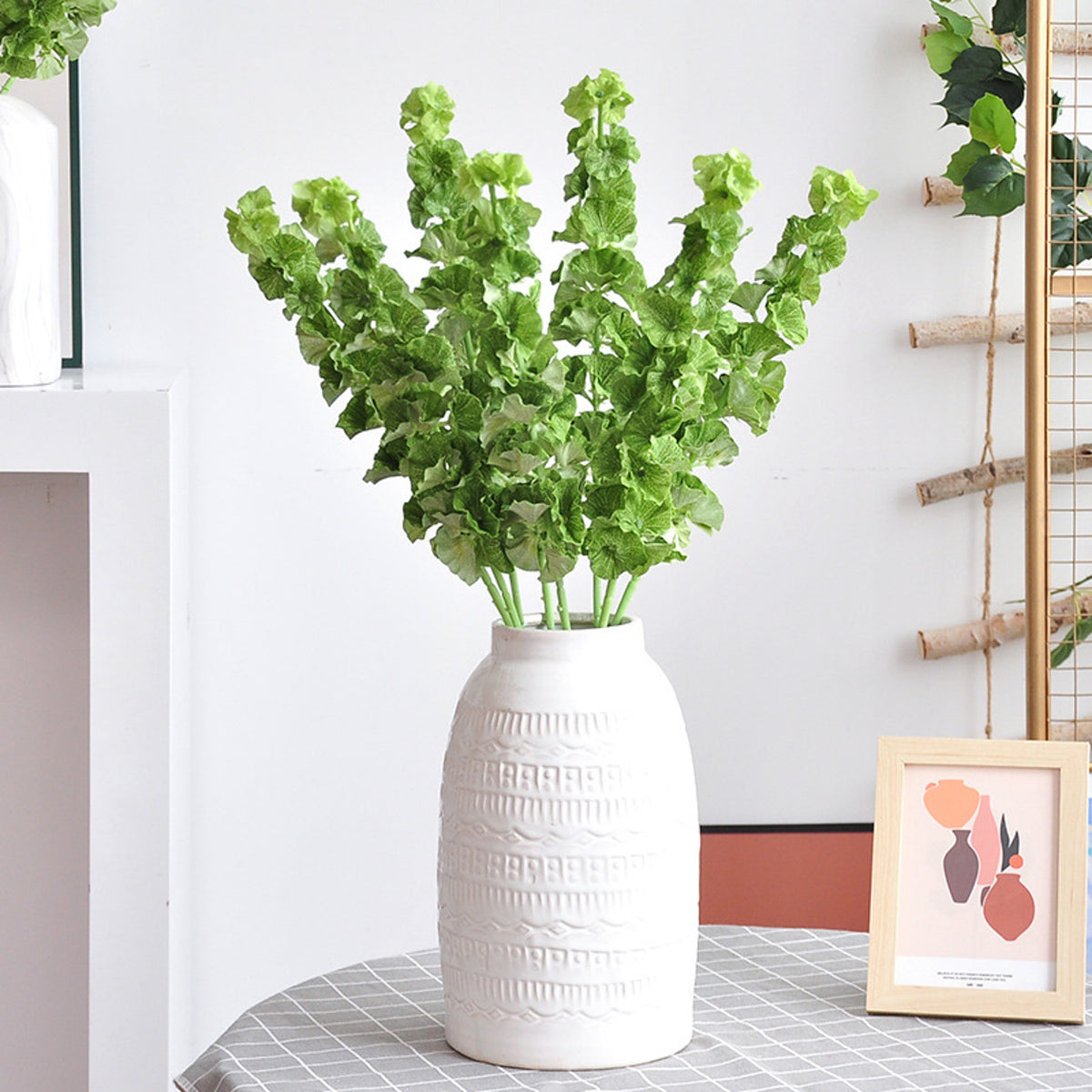 EVERIVELLE Artificial Elephant Ear Leaf & Pitcher Plant Spray