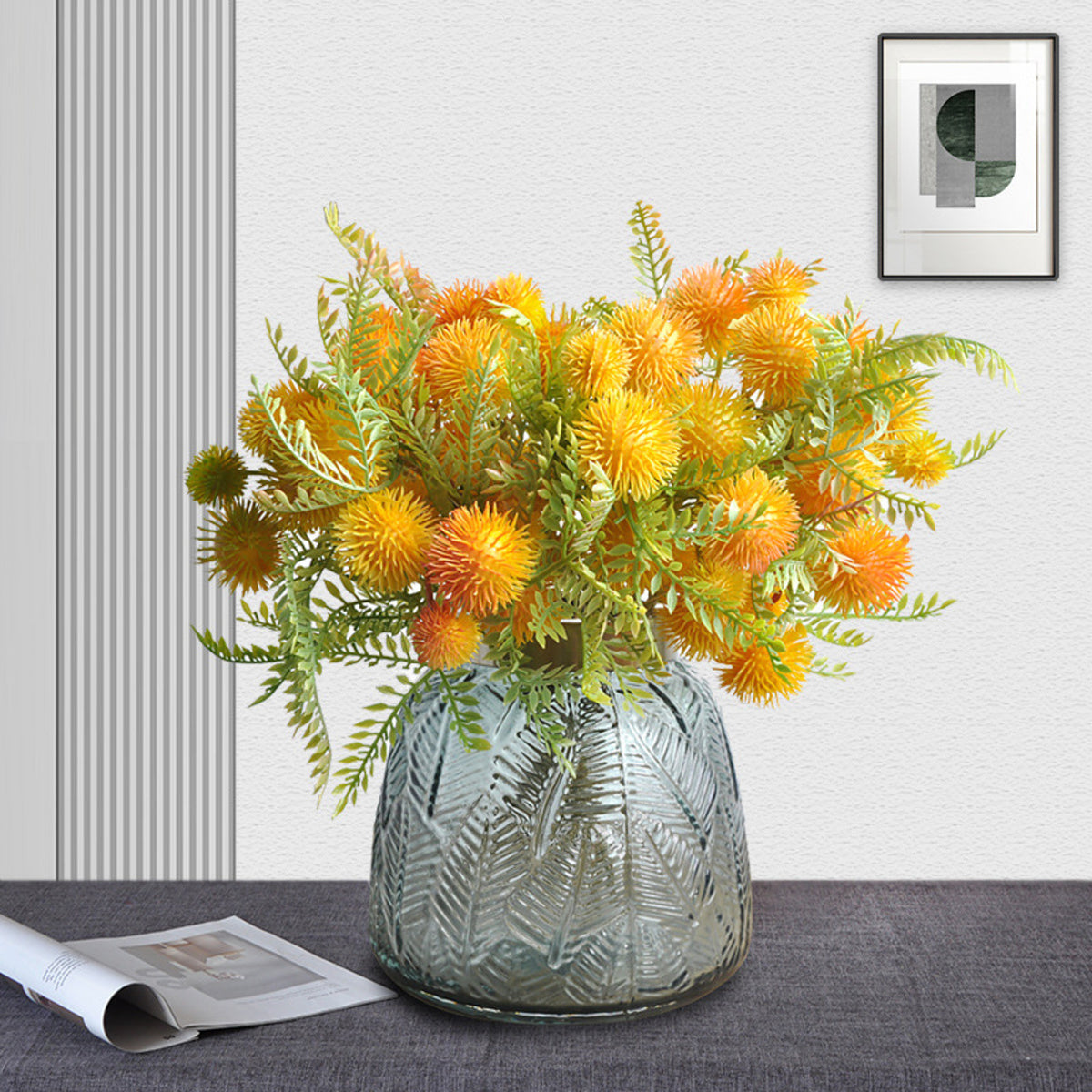 EVERIVELLE Artificial Chestnut Fruit & Botanical Bundle