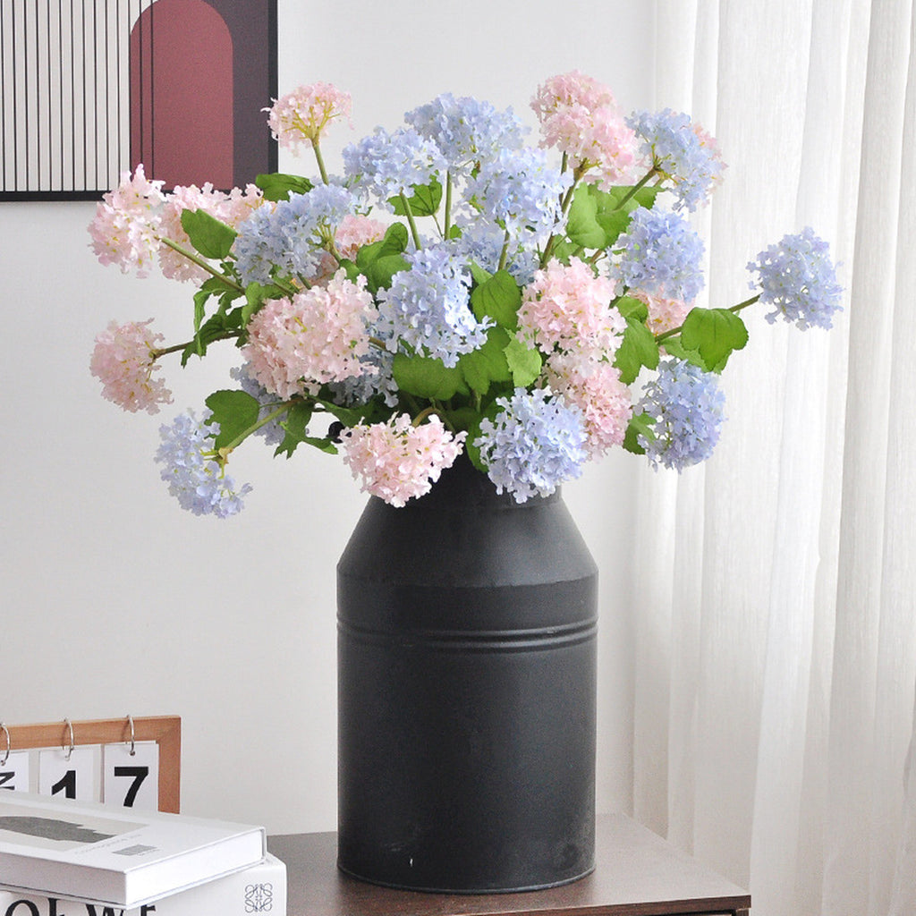 EVERIVELLE 26.4-Inch Three-Head Artificial Snowball Hydrangea Spray