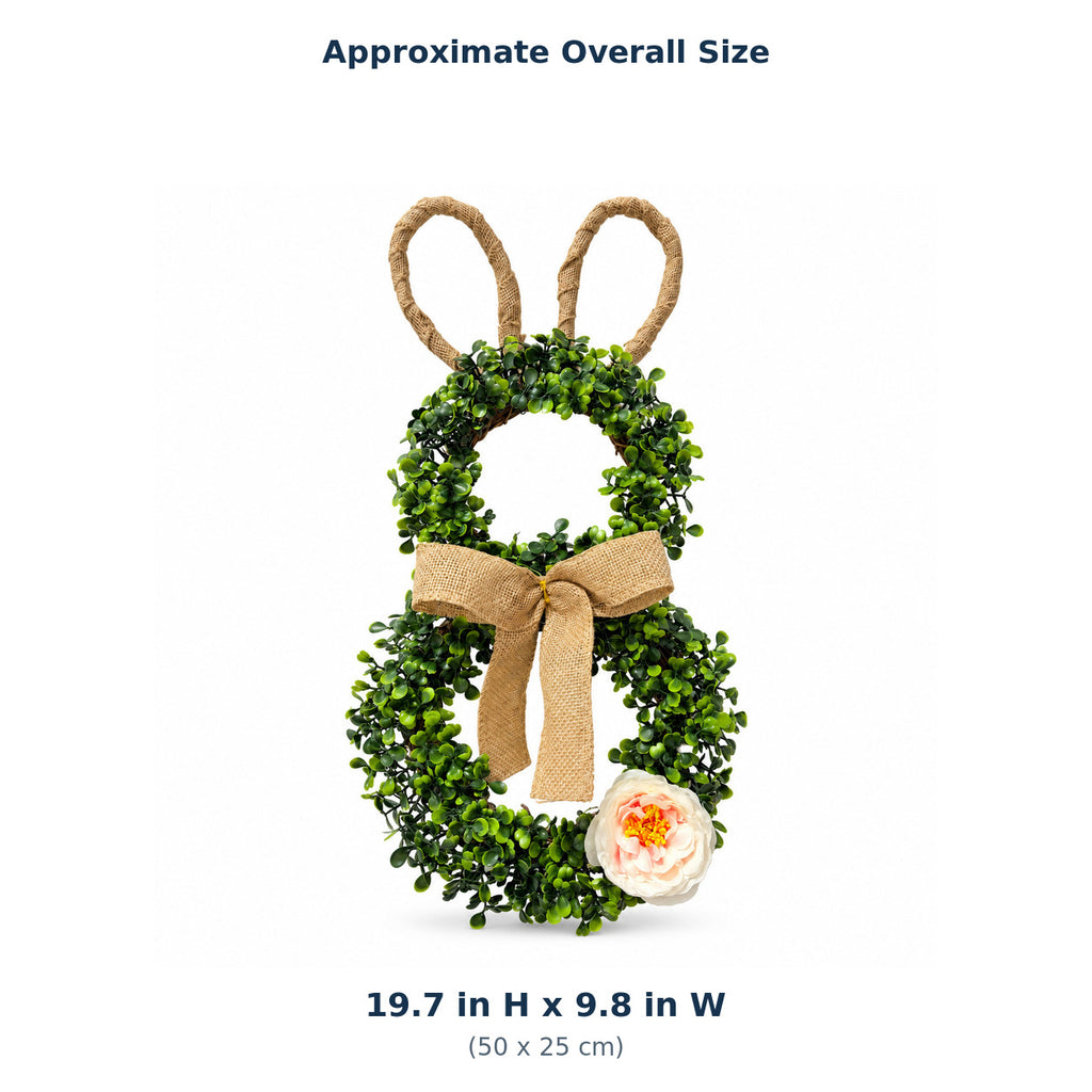 Easter Bunny Greenery Grapevine Wreath