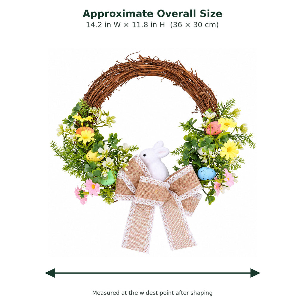 Easter Bunny & Wildflower Grapevine Wreath