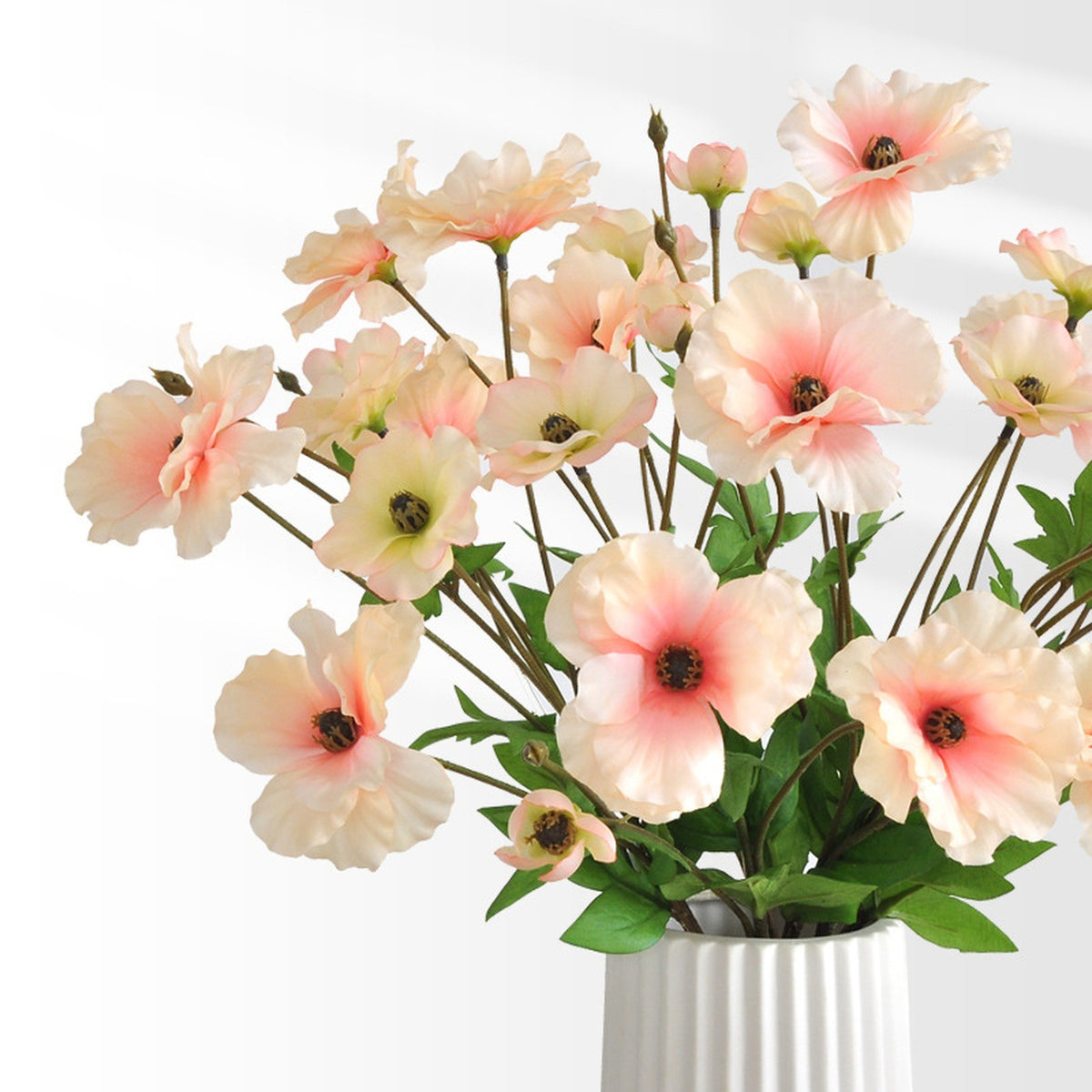 EVERIVELLE Three-Head Artificial Butterfly Ranunculus Stem
