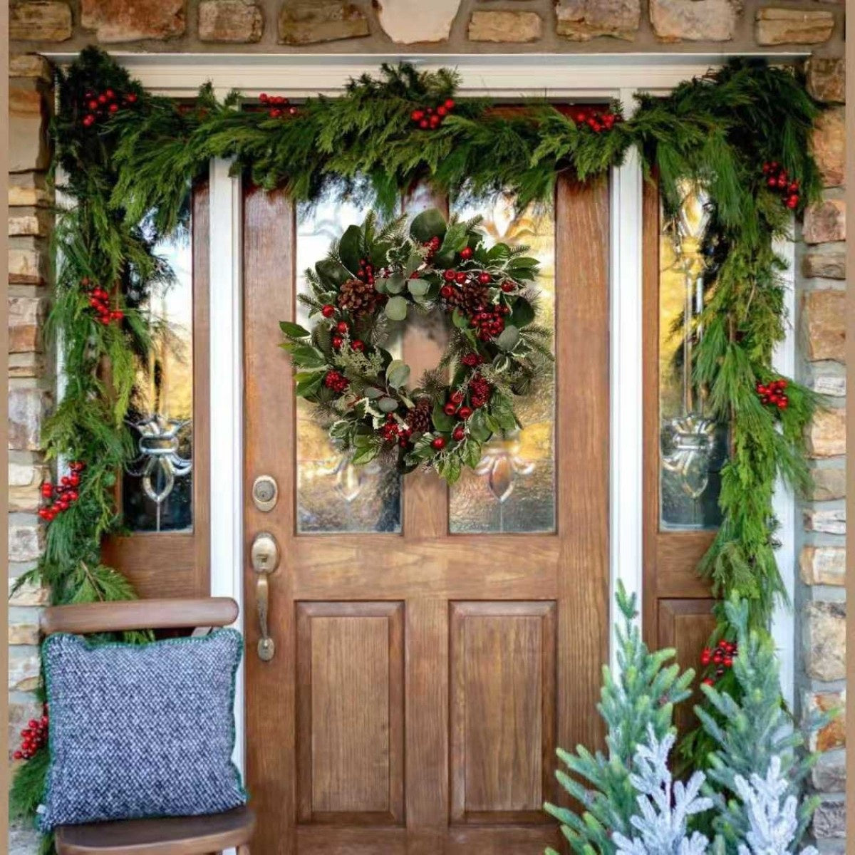 Pine, Berry & Eucalyptus Christmas Wreath