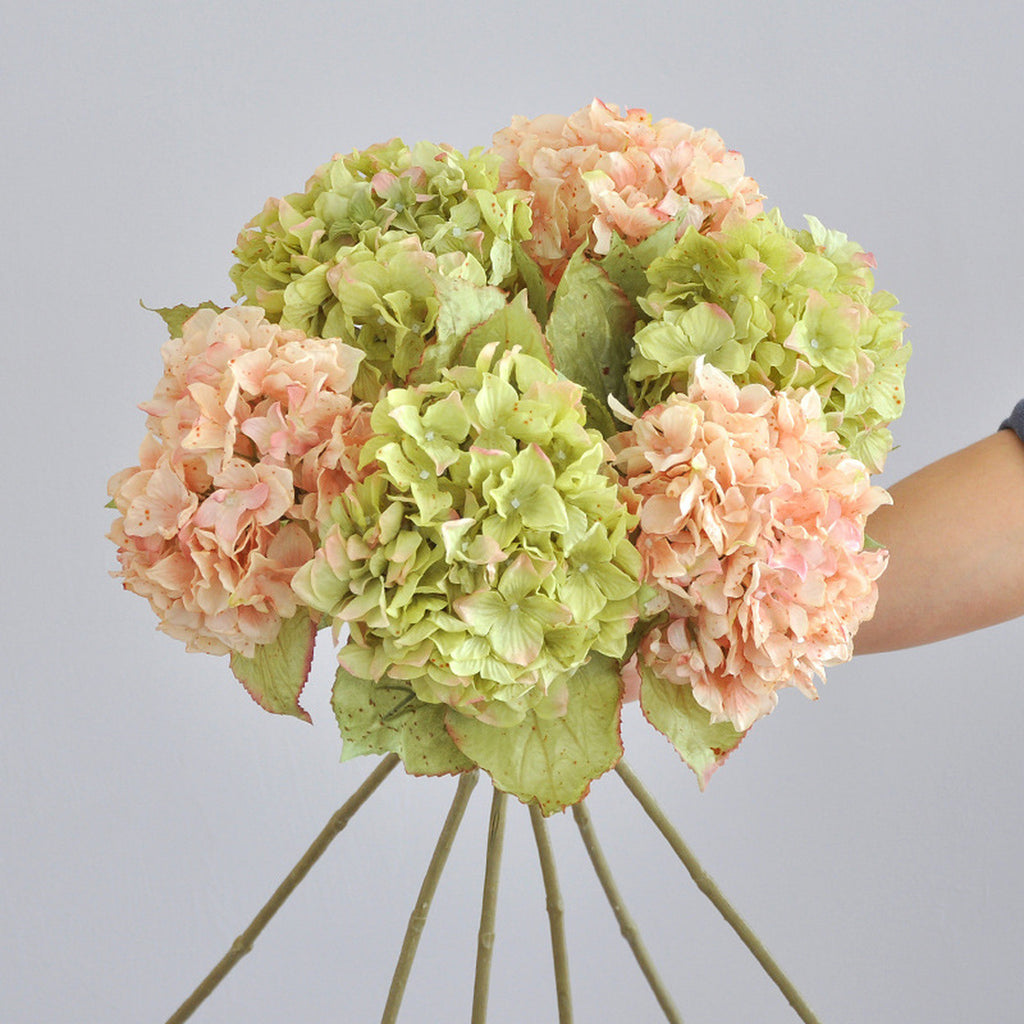 EVERIVELLE 26.8-Inch Dried-Look Artificial Hydrangea Stem