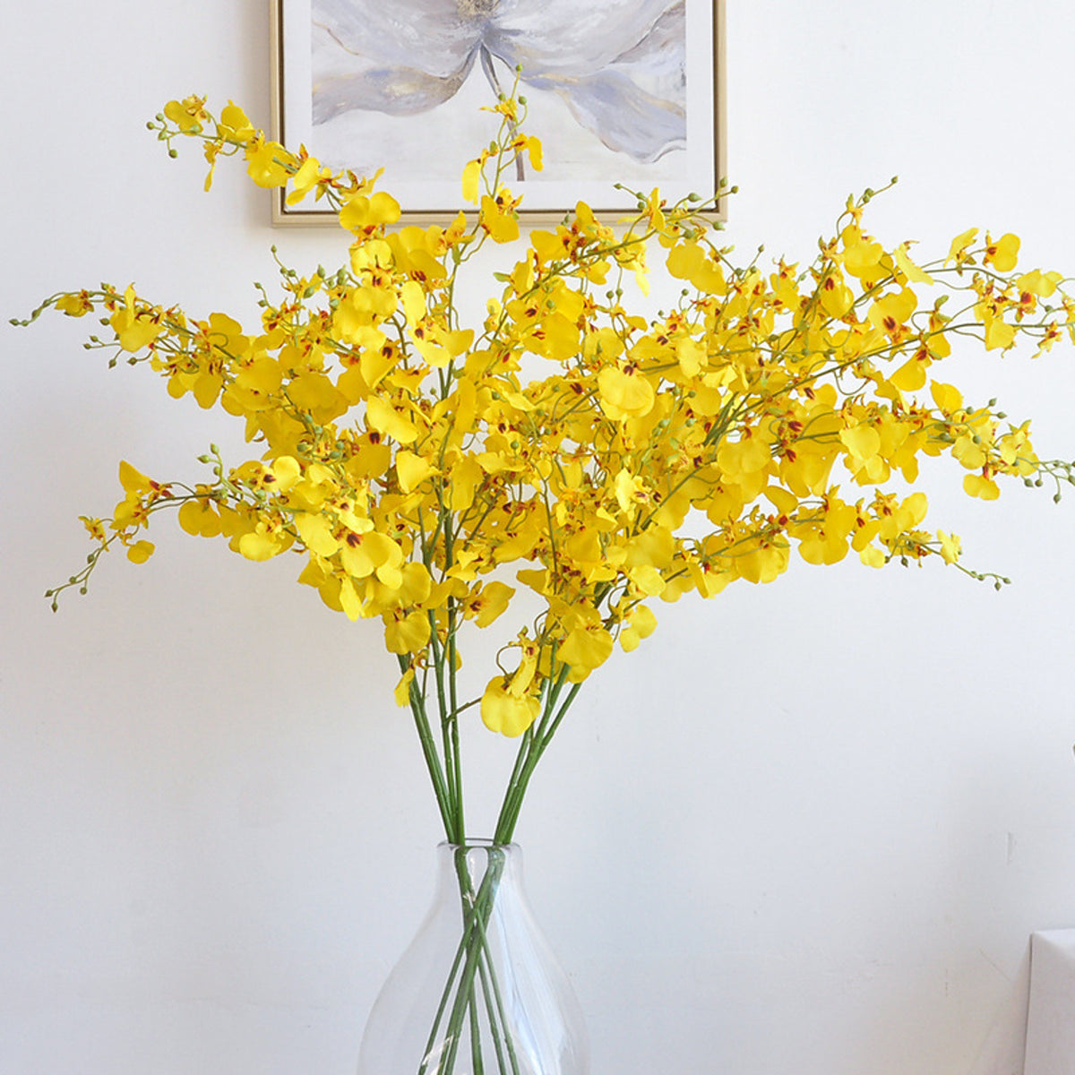 EVERIVELLE Long Artificial Dancing Lady Oncidium Orchid Stem