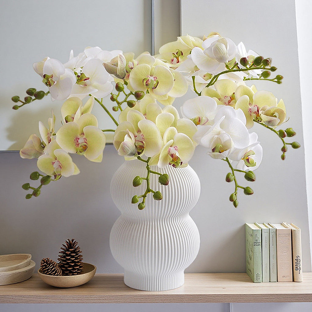 EVERIVELLE 19.7-Inch Mini Soft-Touch Artificial Phalaenopsis Orchid Stem