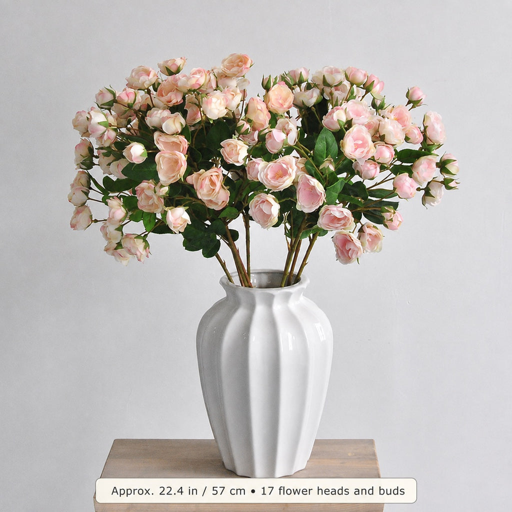 EVERIVELLE 17-Head Artificial Spray Rose Stem
