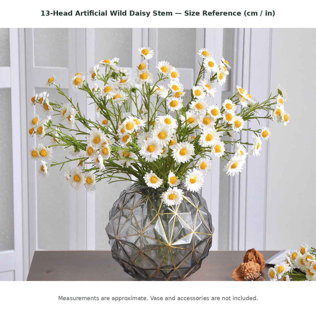 EVERIVELLE 13-Head Artificial Wild Daisy Stem