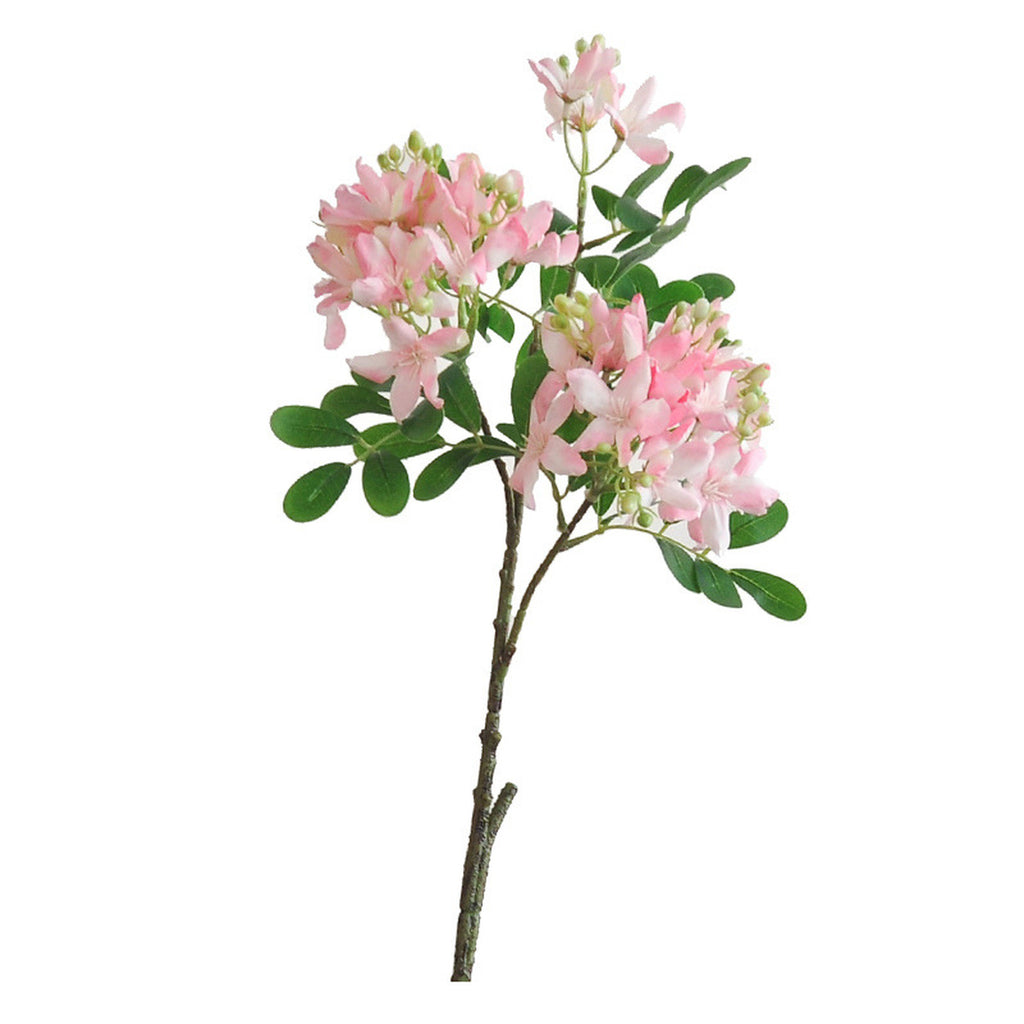 EVERIVELLE 26-Inch Three-Branch Artificial Geranium Blossom Spray
