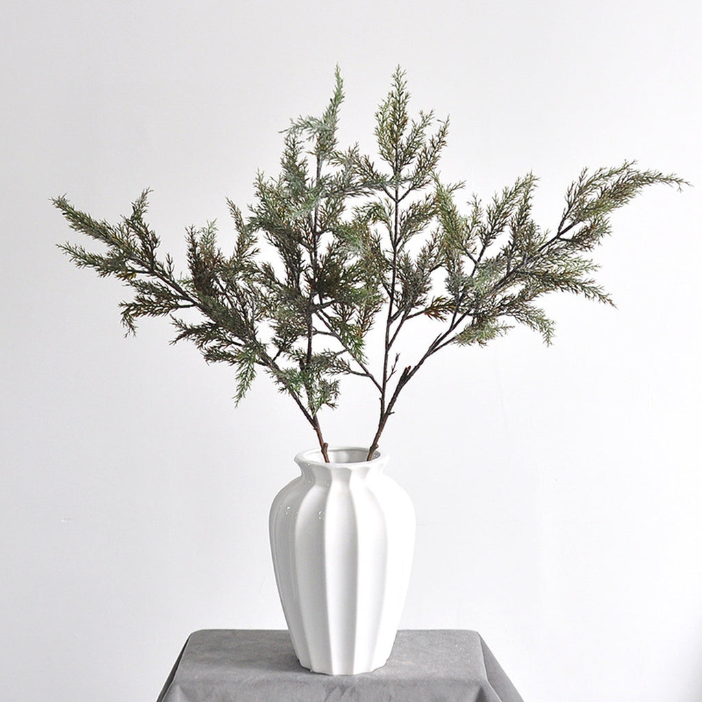 EVERIVELLE 31.5-Inch Two-Fork Artificial Foxtail Foliage Branch