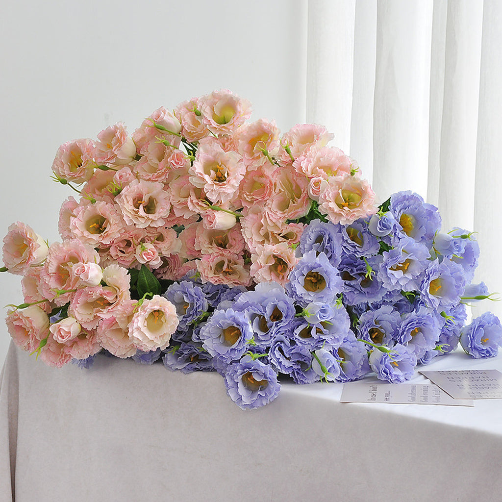EVERIVELLE 19.7-Inch Five-Stem Artificial Lisianthus Bouquet