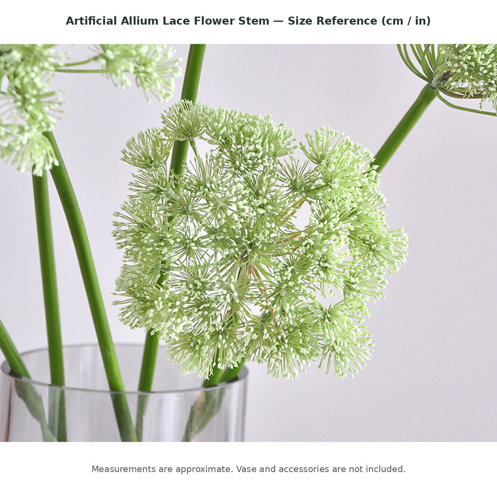 EVERIVELLE Artificial Allium Lace Flower Stem
