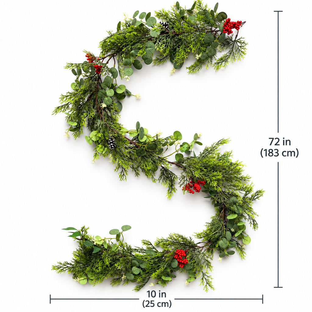Christmas Cedar & Pine Garland Collection