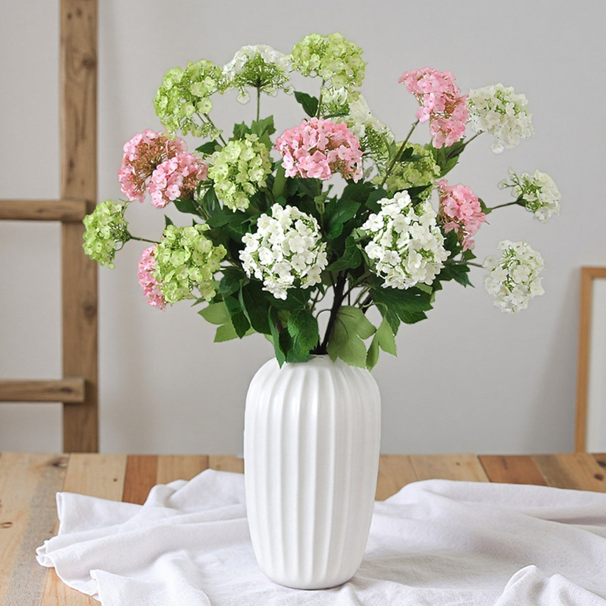 EVERIVELLE Three-Head Artificial Hydrangea Stem