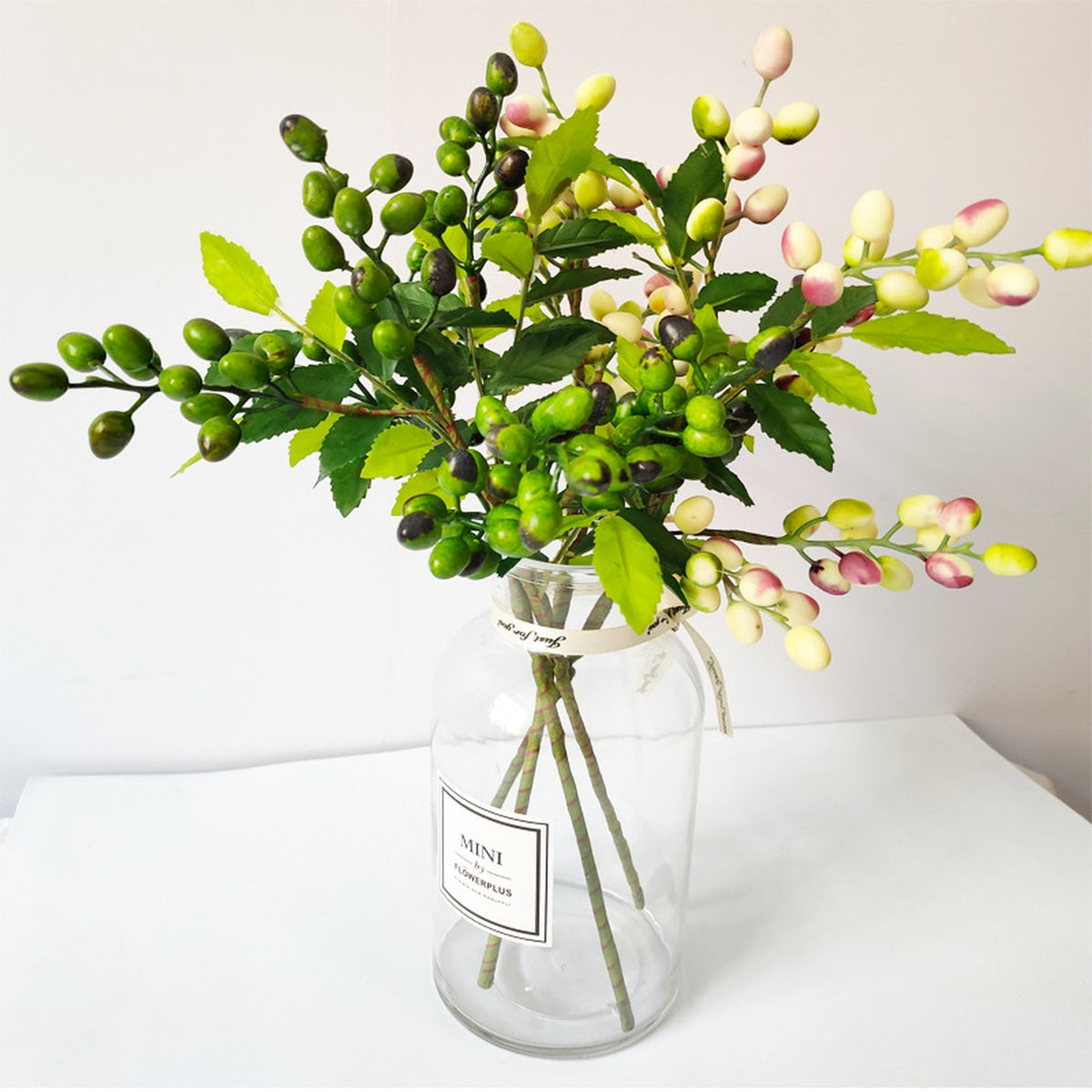 EVERIVELLE Artificial Berry & Olive Leaf Spray