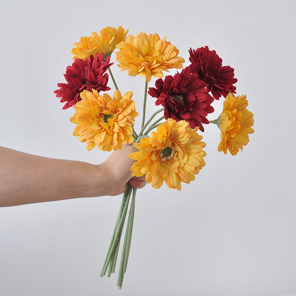 EVERIVELLE Artificial Round-Petal Chrysanthemum Stem