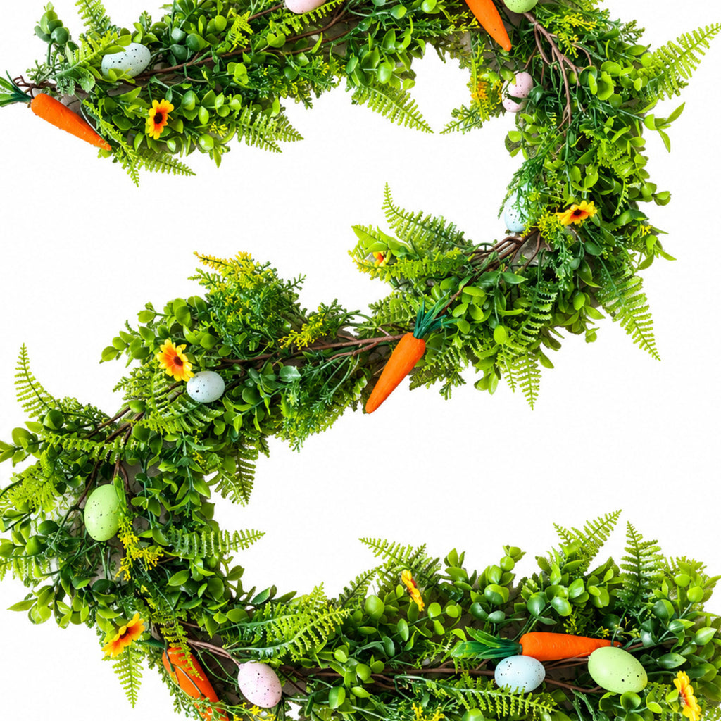 Easter Egg & Carrot Greenery Garland
