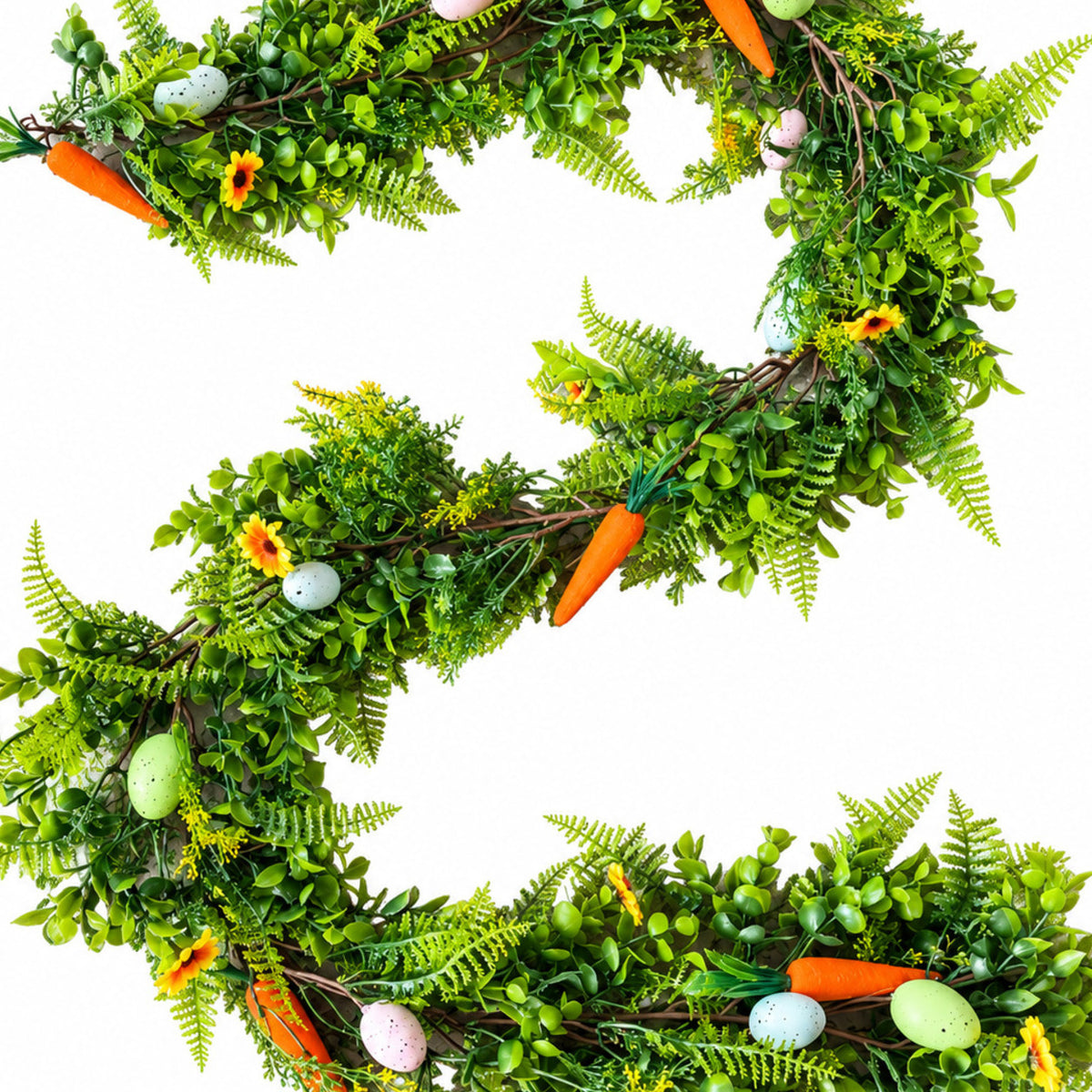 Easter Egg & Carrot Greenery Garland