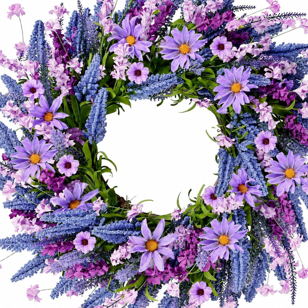 Lavender & Daisy Wildflower Wreath