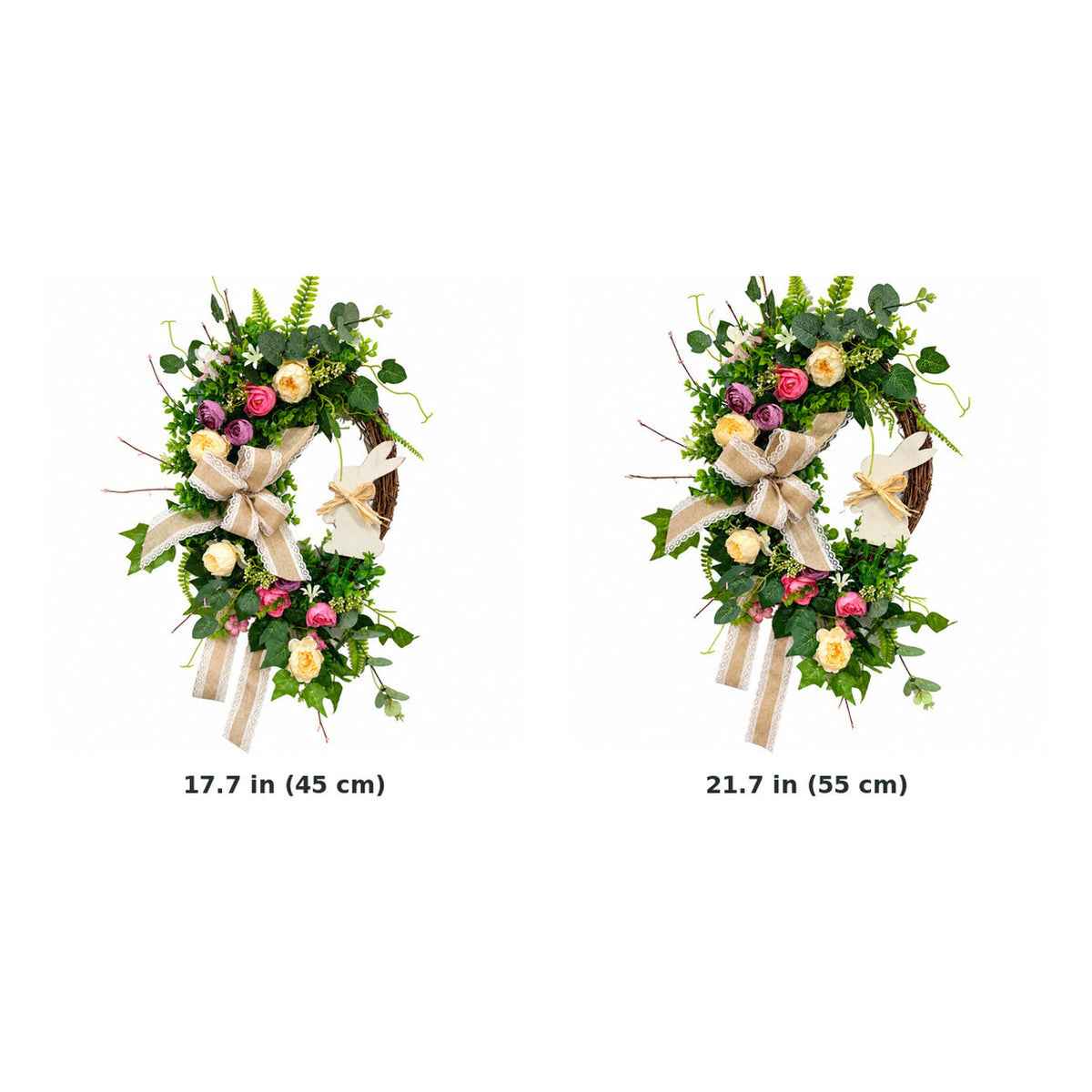 Easter Bunny Floral Door Wreath Collection