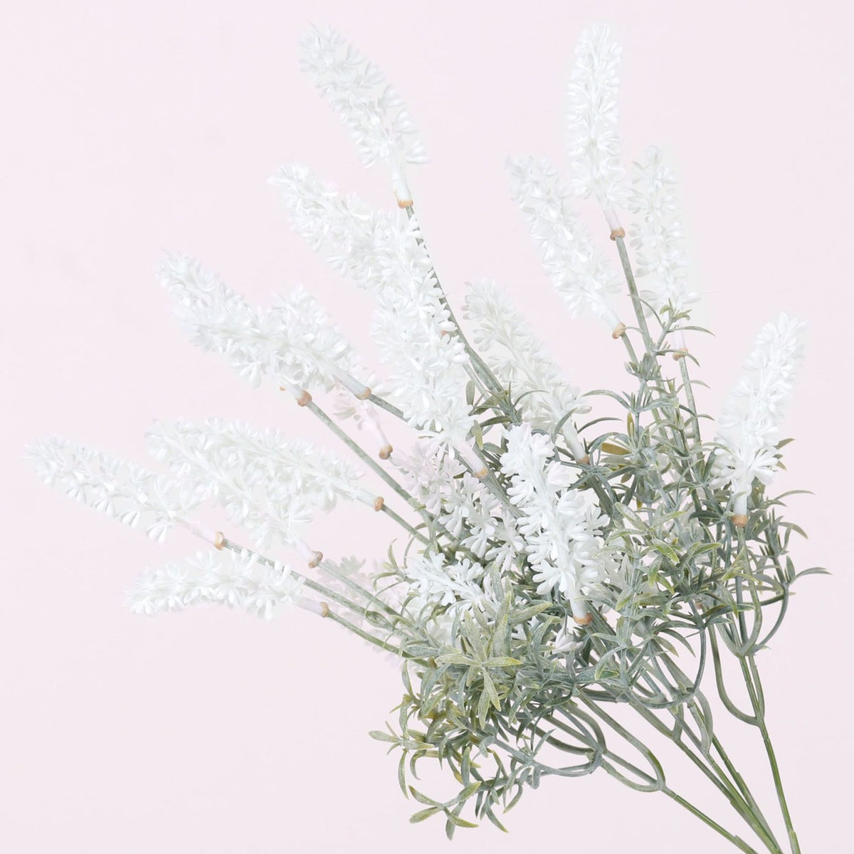EVERIVELLE 15.7-Inch Five-Branch Dusty Artificial Lavender Bush