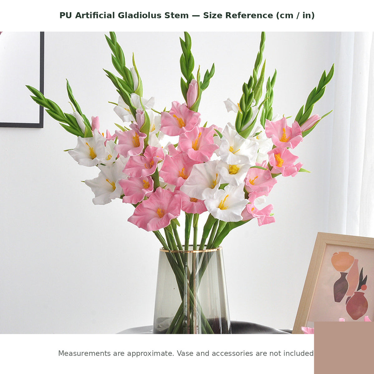 EVERIVELLE PU Artificial Gladiolus Stem