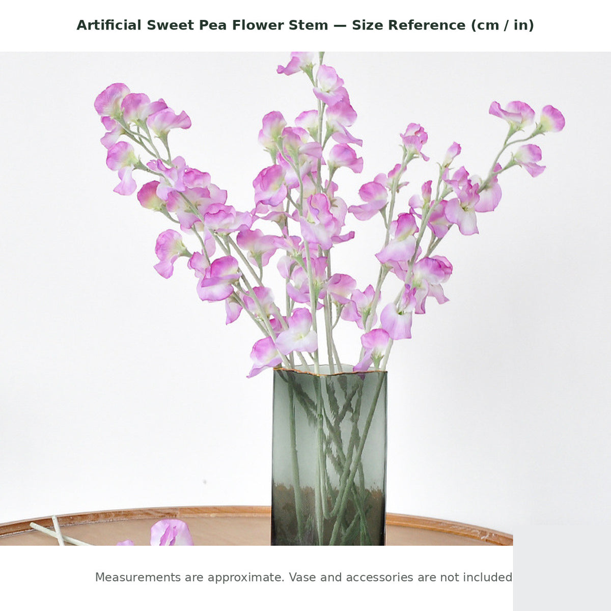 EVERIVELLE Artificial Sweet Pea Flower Stem