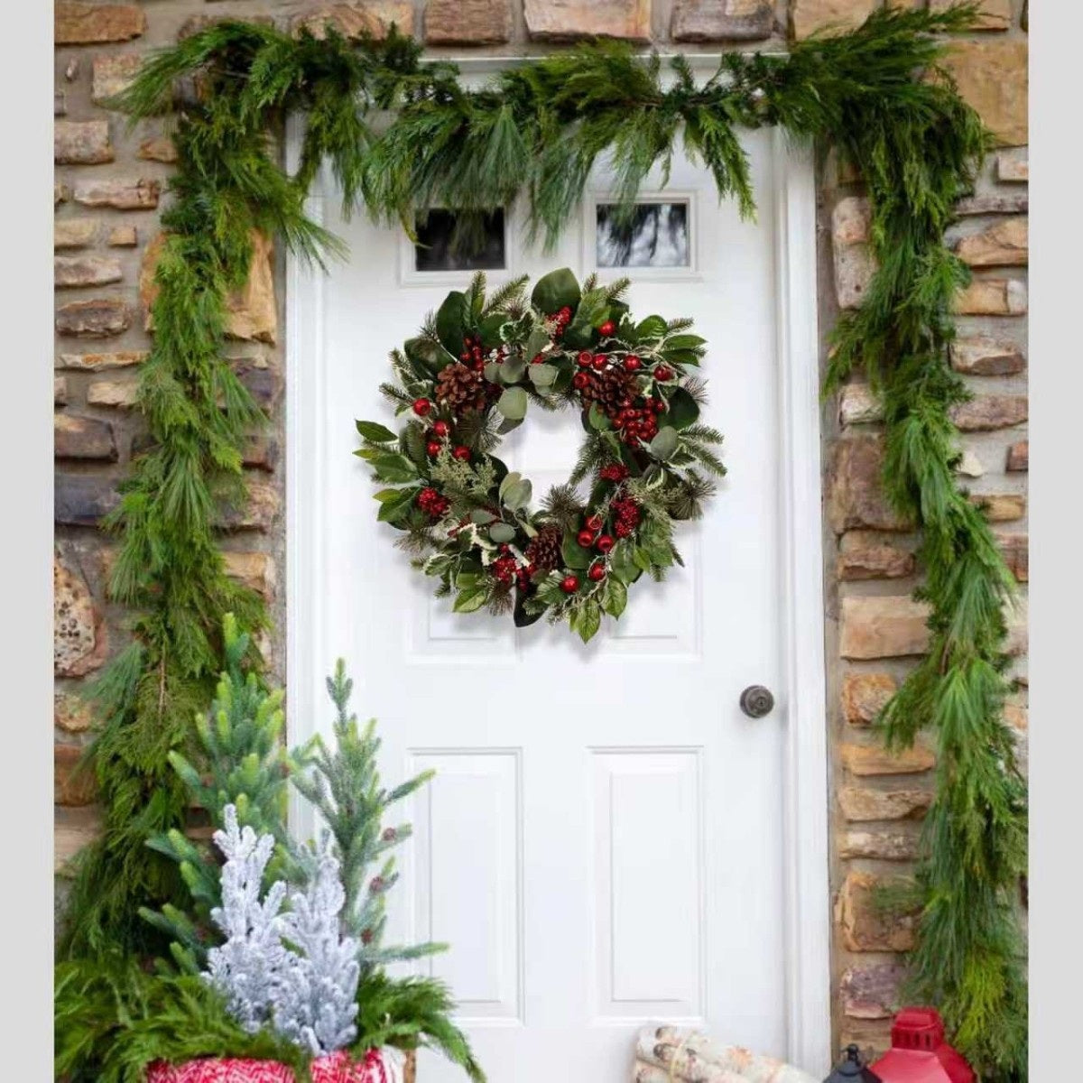 Pine, Berry & Eucalyptus Christmas Wreath