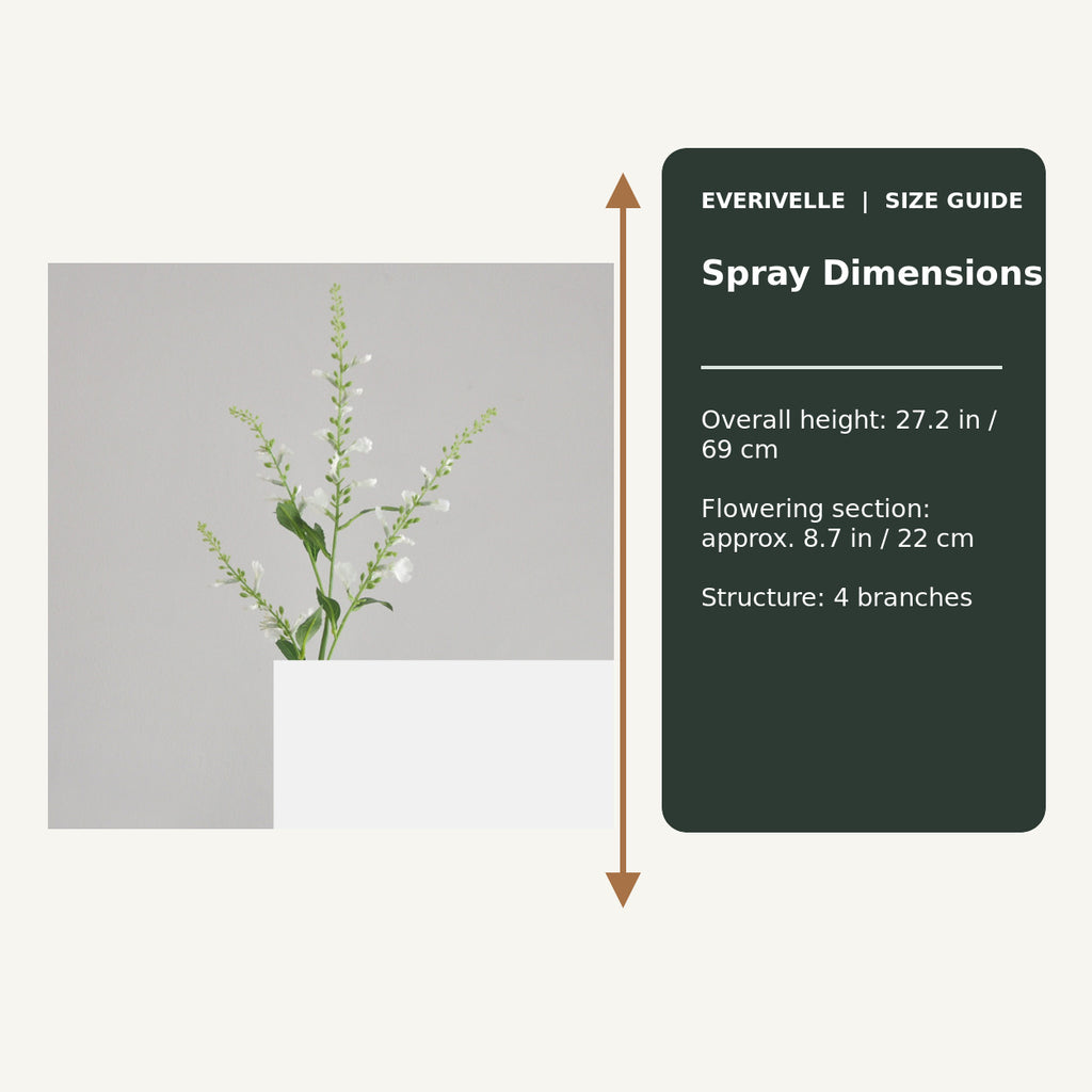 EVERIVELLE Four-Branch Artificial Fairy Flower Spray