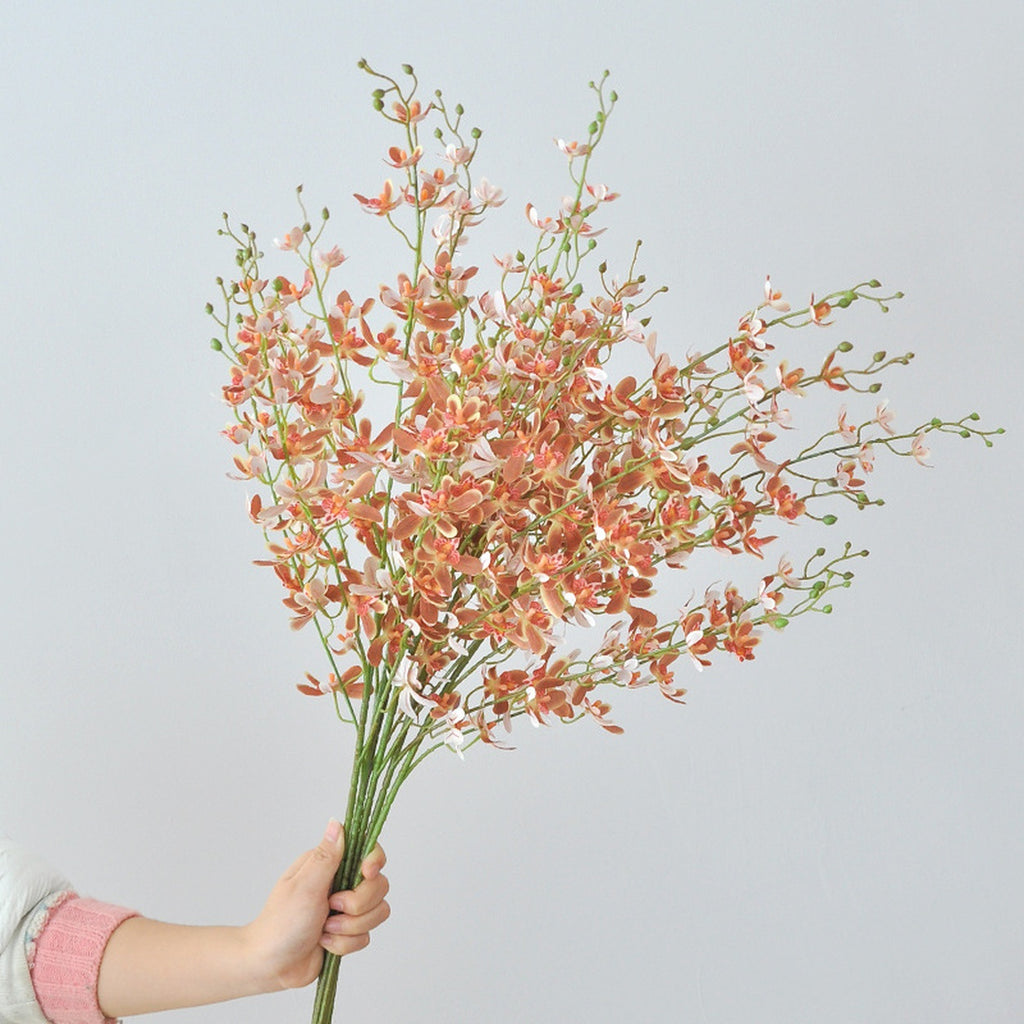 EVERIVELLE Five-Branch Artificial Vanda Orchid Stem
