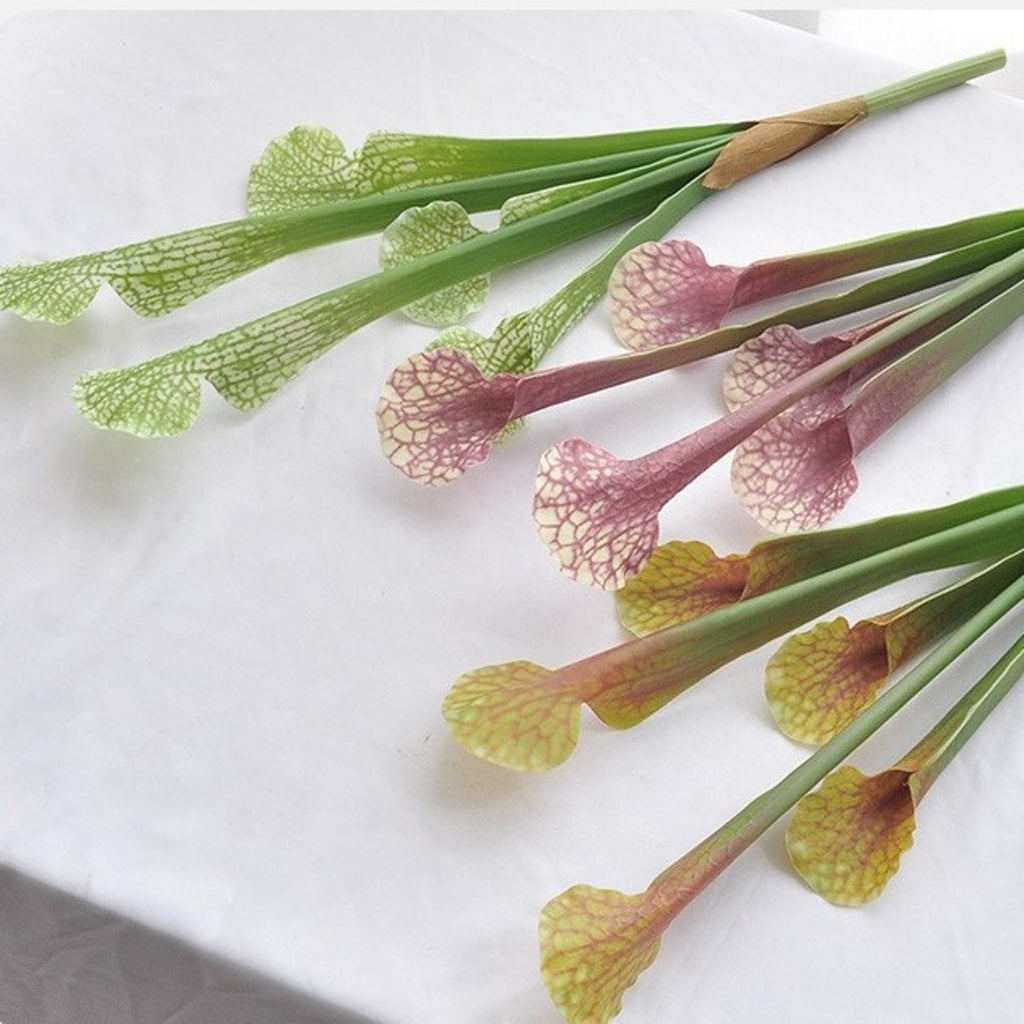 EVERIVELLE Artificial Elephant Ear Leaf & Pitcher Plant Spray
