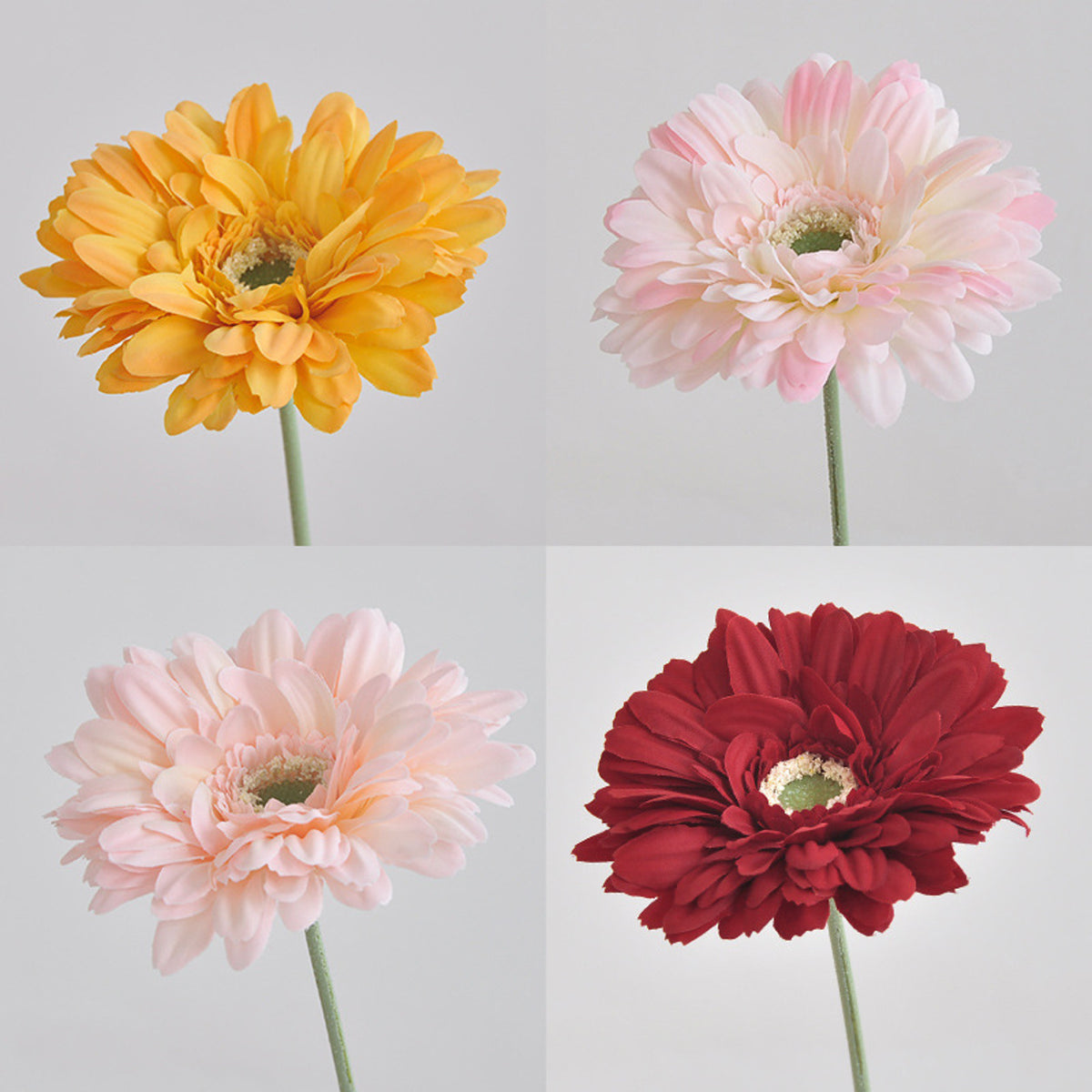 EVERIVELLE Artificial Round-Petal Chrysanthemum Stem