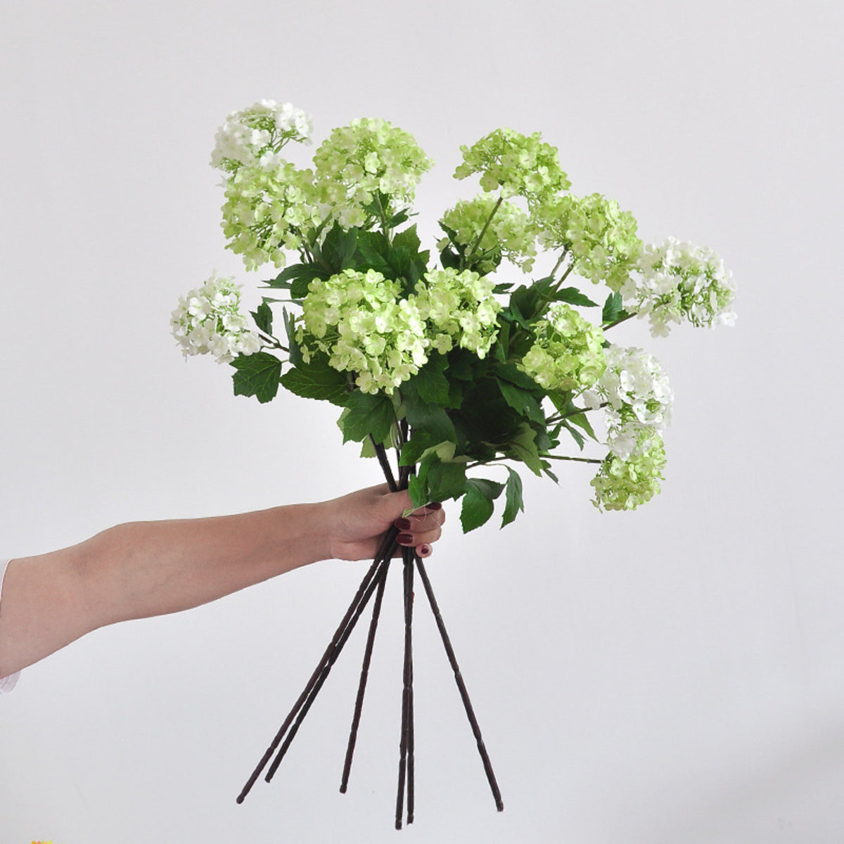 EVERIVELLE Three-Head Artificial Hydrangea Stem