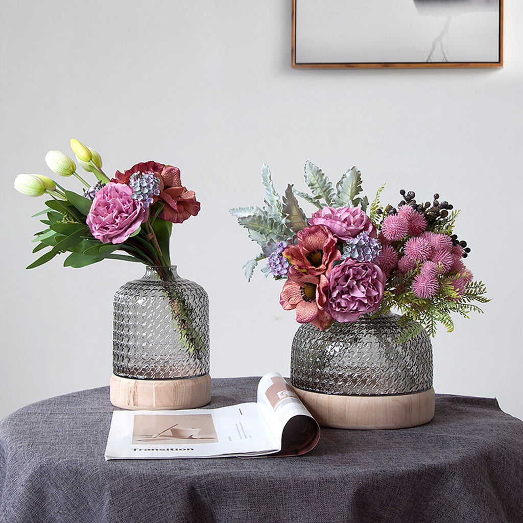 EVERIVELLE Artificial Peony & Anemone Hand-Tied Bouquet
