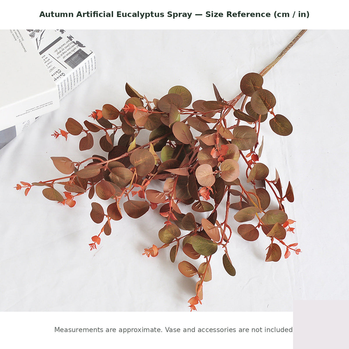 EVERIVELLE Autumn Artificial Eucalyptus Spray